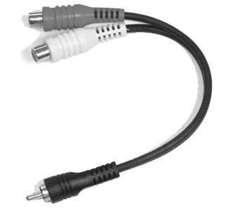 Link Audio RCA-M to 2x RCA-F Y-Cable